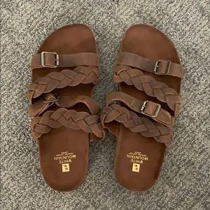 White Mountain Holland Leather Sandals